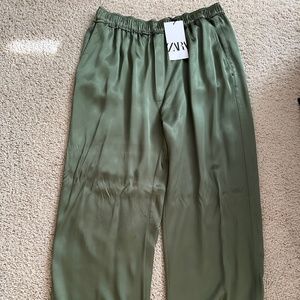 Zara pajama style silky pant